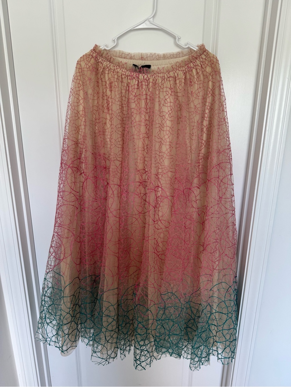 Anthropologie Geisha Design Tulle Maxi Skirt